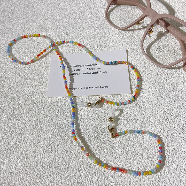 Bunte Perlen-Brillenhalterkette Karnz