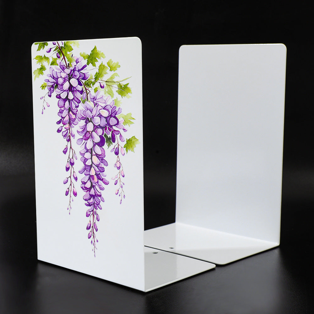 Dekorative Buchstützen im Wisteria-Thema