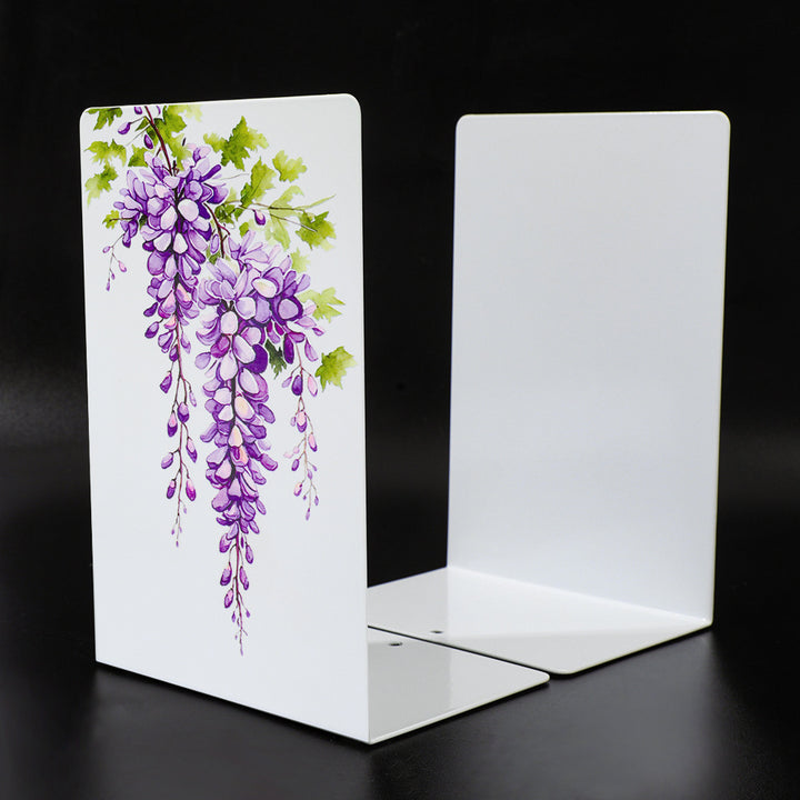 Dekorative Buchstützen im Wisteria-Thema