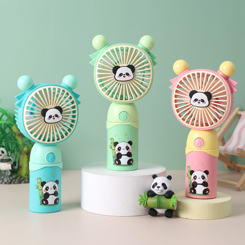 Damen tragbarer Mini-Ventilator mit niedlichem Pandadesign Karnz