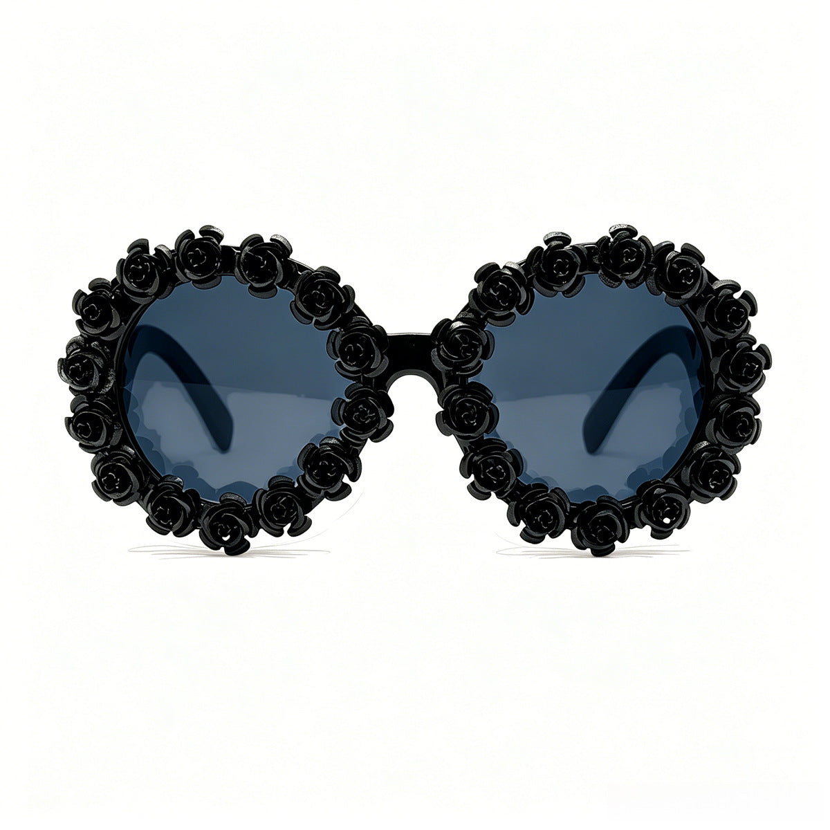 Damen Designer-Sonnenbrille mit floralen Akzenten Karnz