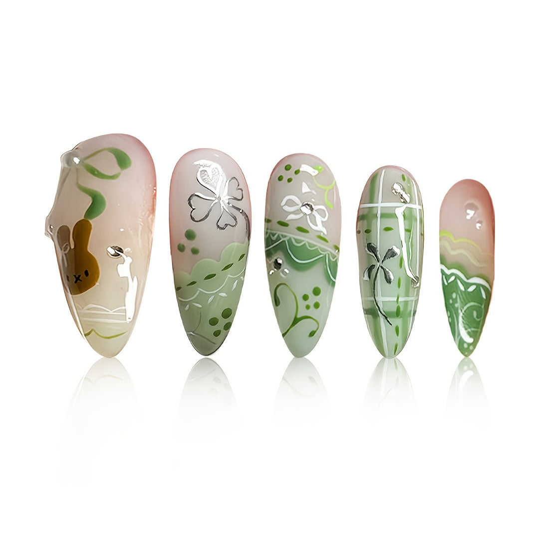 Glamouröse Glitzer Stiletto Nagelkunst Karnz