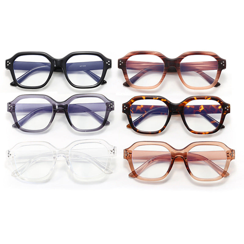 Damen modische oversized Brille mit charakteristischem Rahmen Karnz