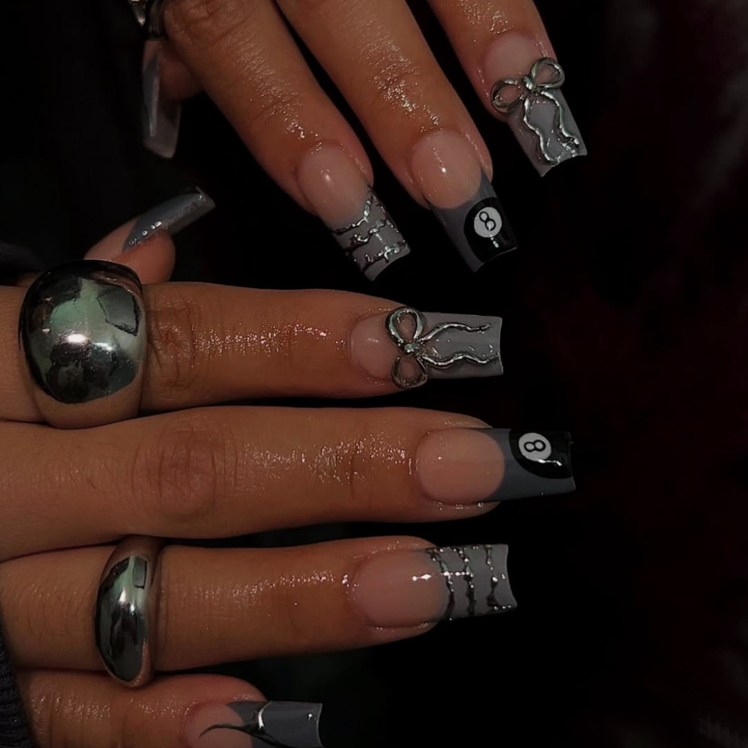 Künstlerisch gemusterte Druck-Nagelkunst Karnz