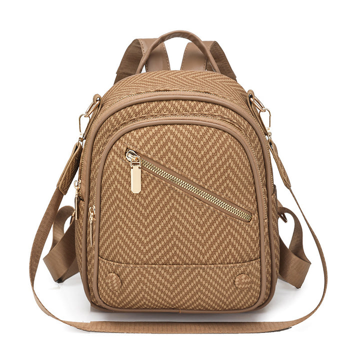 Chic Texturierter Rucksack Karnz