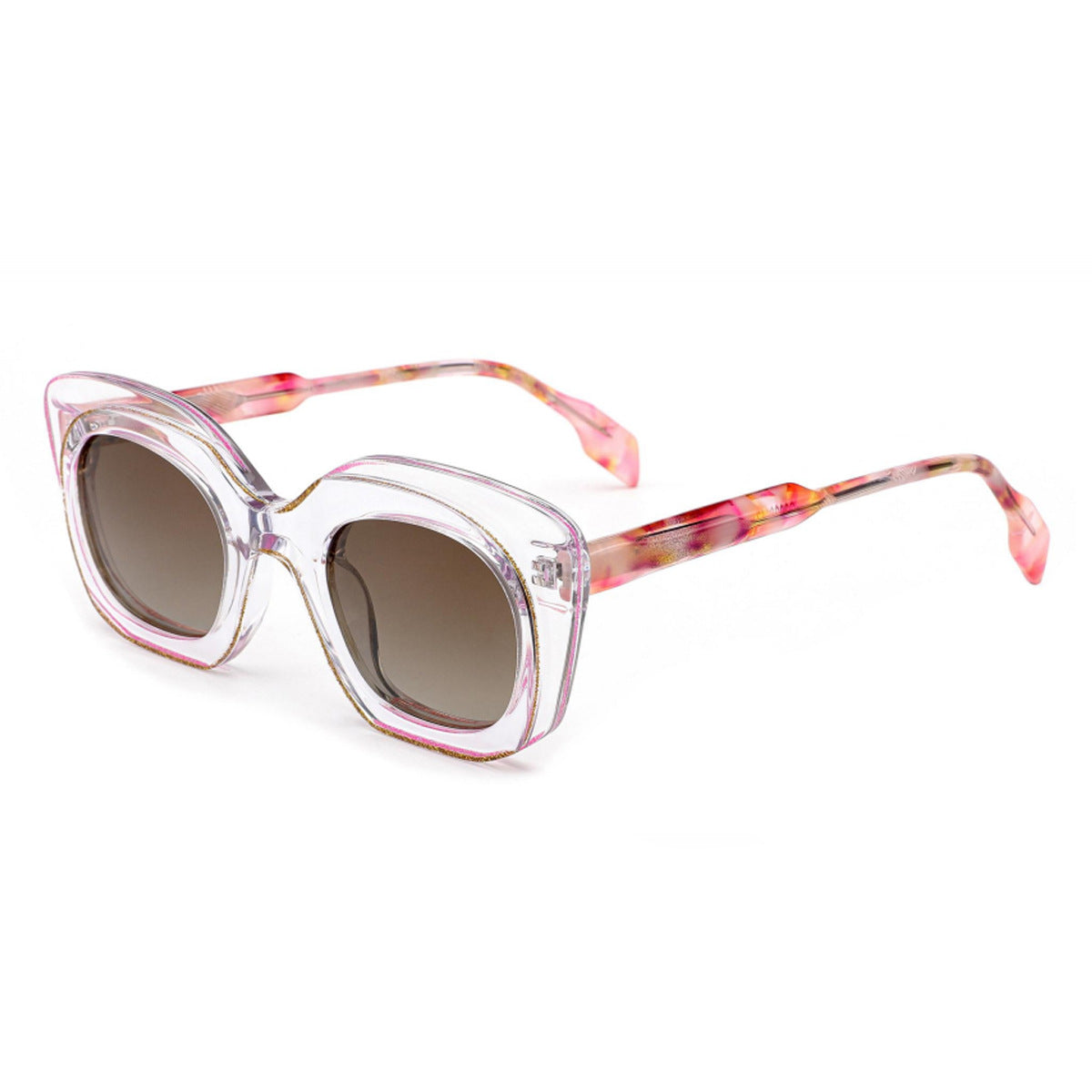 Damen Sonnenbrille mit breitem, modernem Rahmen Karnz