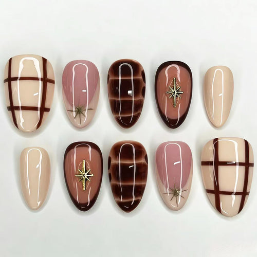 Creative Nail Design Press-On Set