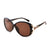 Damen Luxuriöse Oversize-Sonnenbrille mit stylischem Dekor Karnz