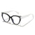 Damen trendige Katzenaugen Sonnenbrille mit hochwertigem Rahmen Karnz