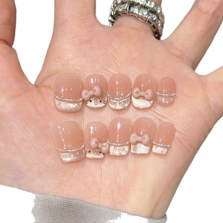 Künstliche Nail Art Spitzen mit Verspieltem Design Karnz