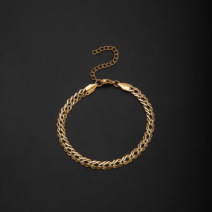 Stylische verwobene Kettenarmband Karnz