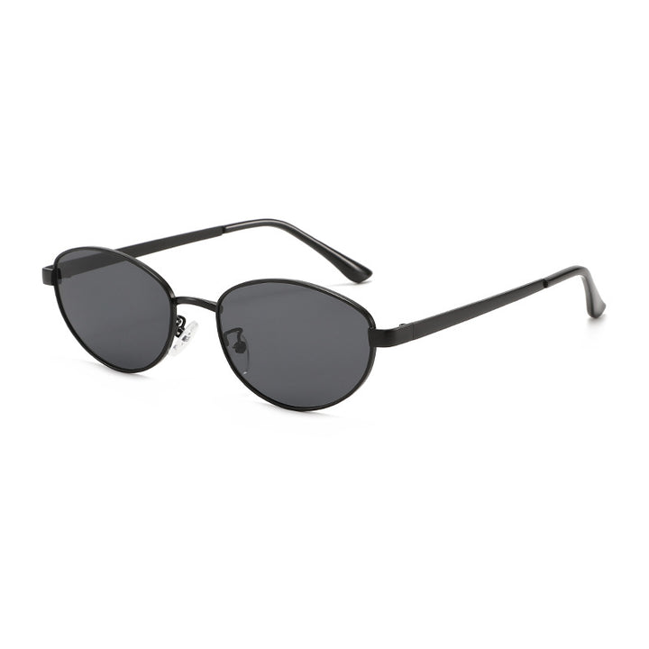 Damen modische Sonnenbrille mit schmalem Metallrahmen Karnz
