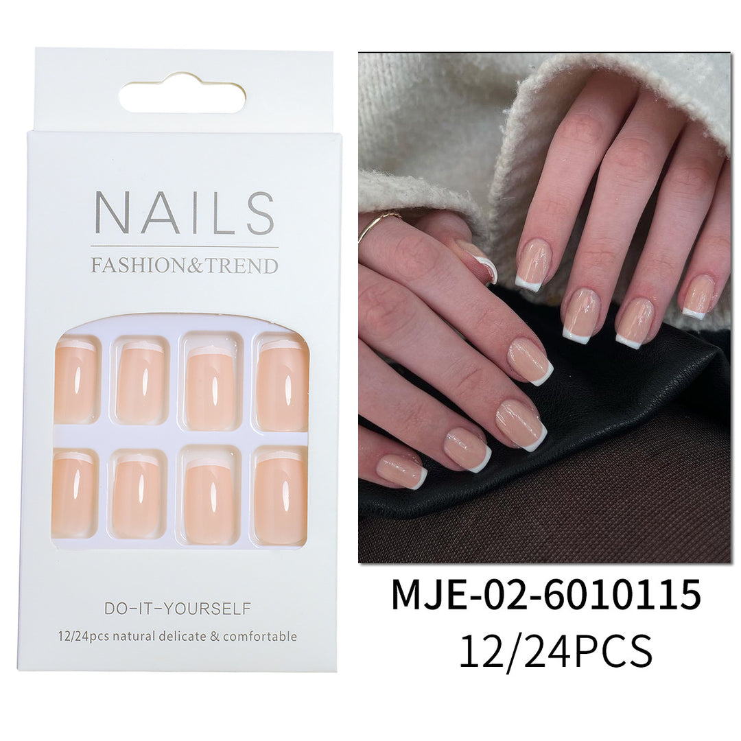 Elegantes französisches Tipp-Press-On-Nagelset Karnz 1787225130