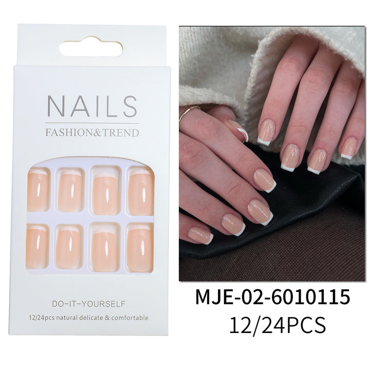 Elegantes französisches Tipp-Press-On-Nagelset Karnz 1787225130