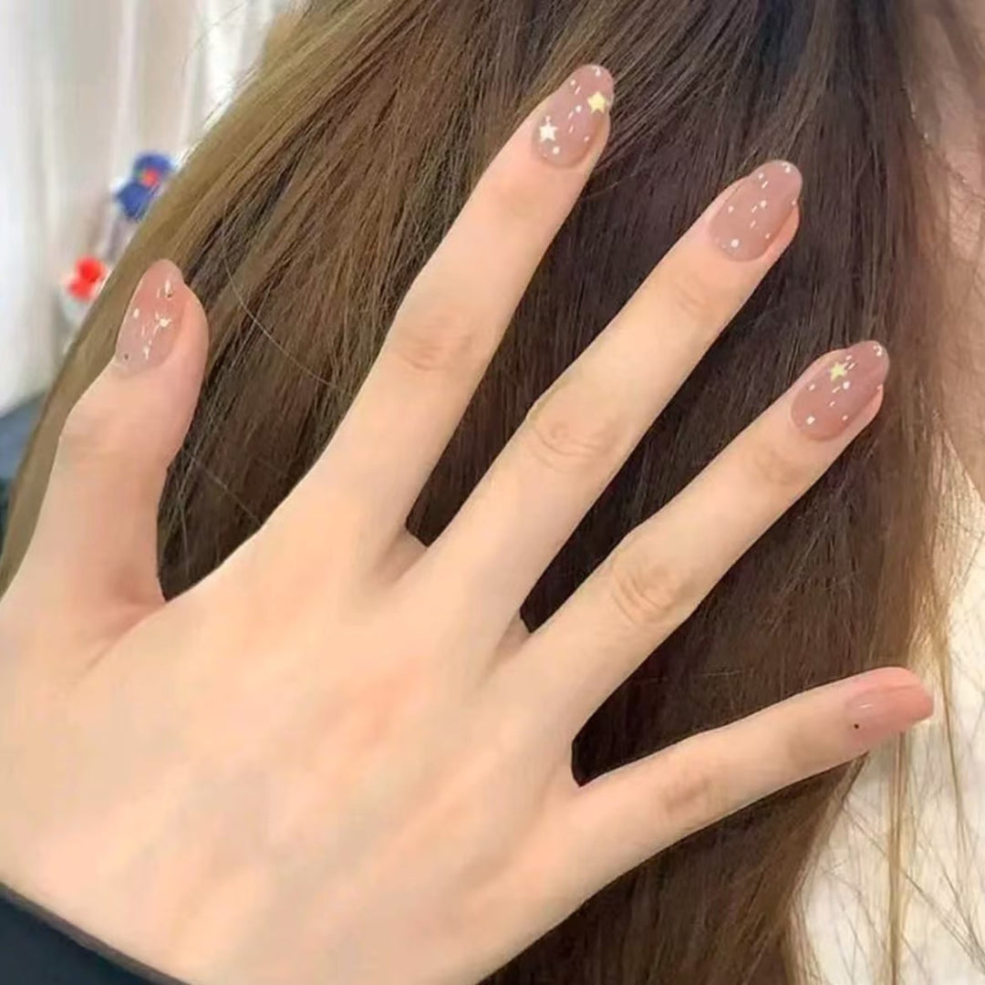 Sternen Glitter Gel Nagelverlängerungen