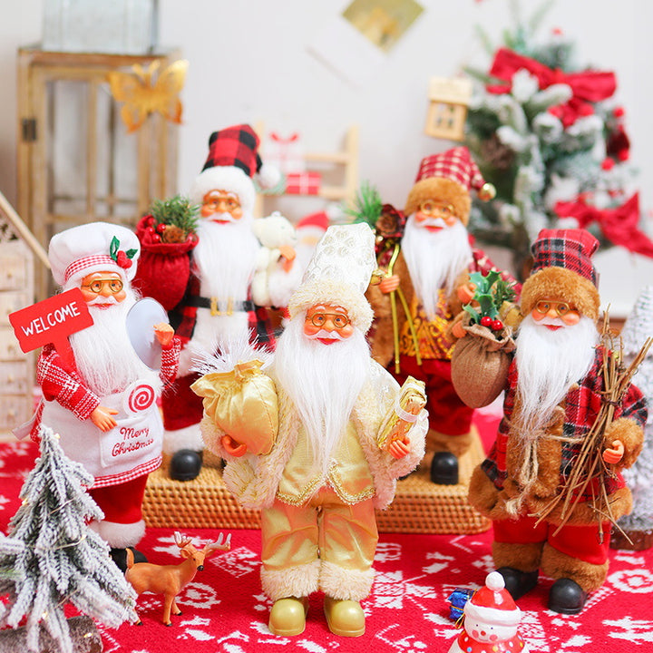 Nostalgische Weihnachtsmann Dekoration Karnz