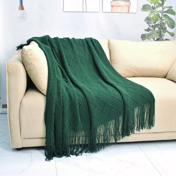 Gemütliche Strickdecke
