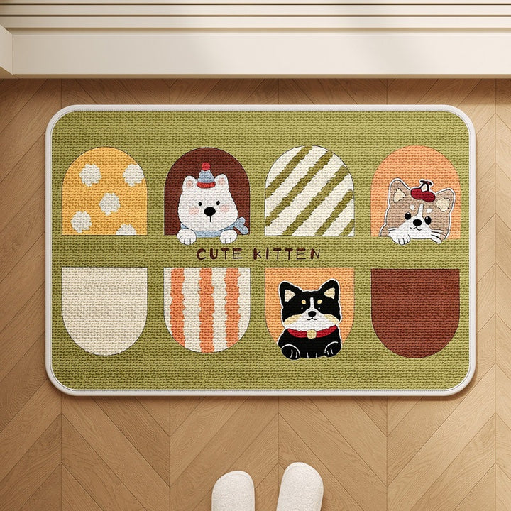 Patchwork Katzen-Themen Teppich