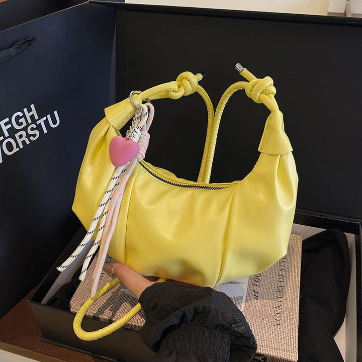 Stylische Leder Hobo-Handtasche Karnz