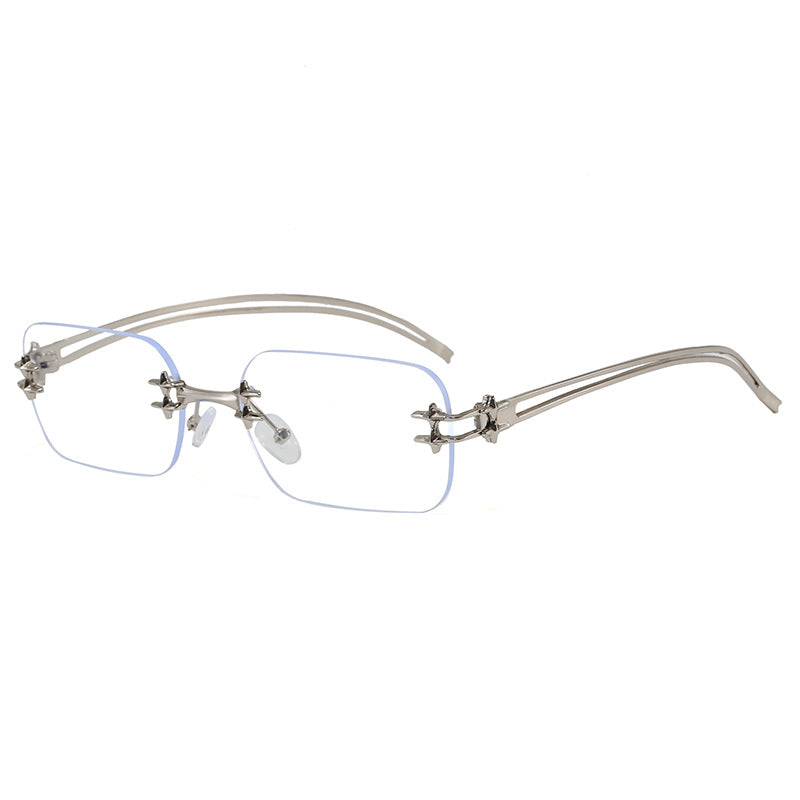 Modische Metall-Sonnenbrille mit Rechteckigem Rahmen Karnz