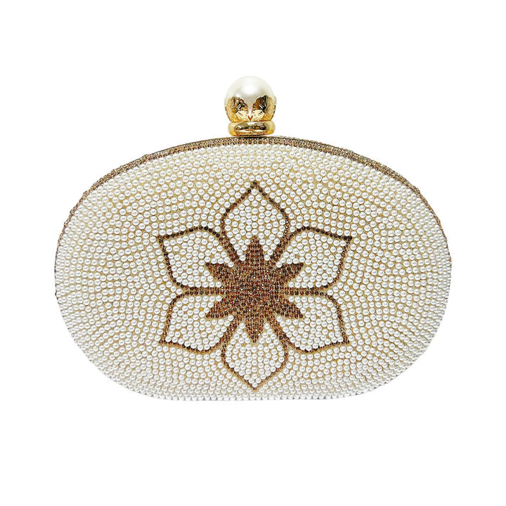 Perlenbesetzte Abendclutch