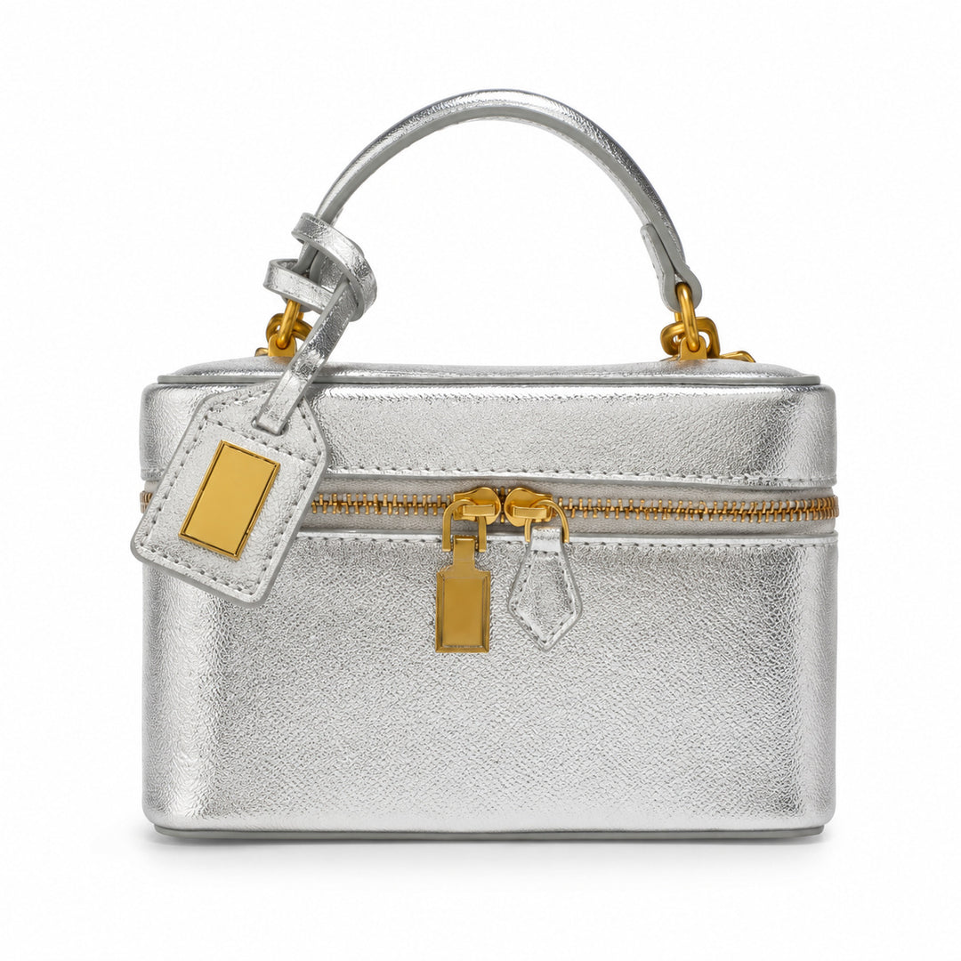 Gepolsterte Leder Handtasche