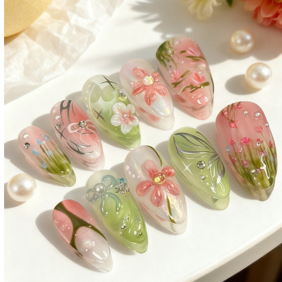Künstlerisches Press-On Nail Art Set