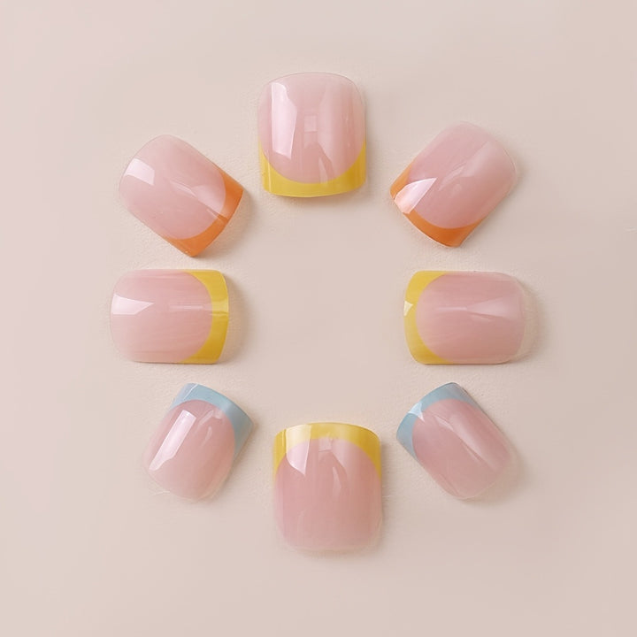 Künstlerisches French Tip Nagel-Wrap-Set Karnz