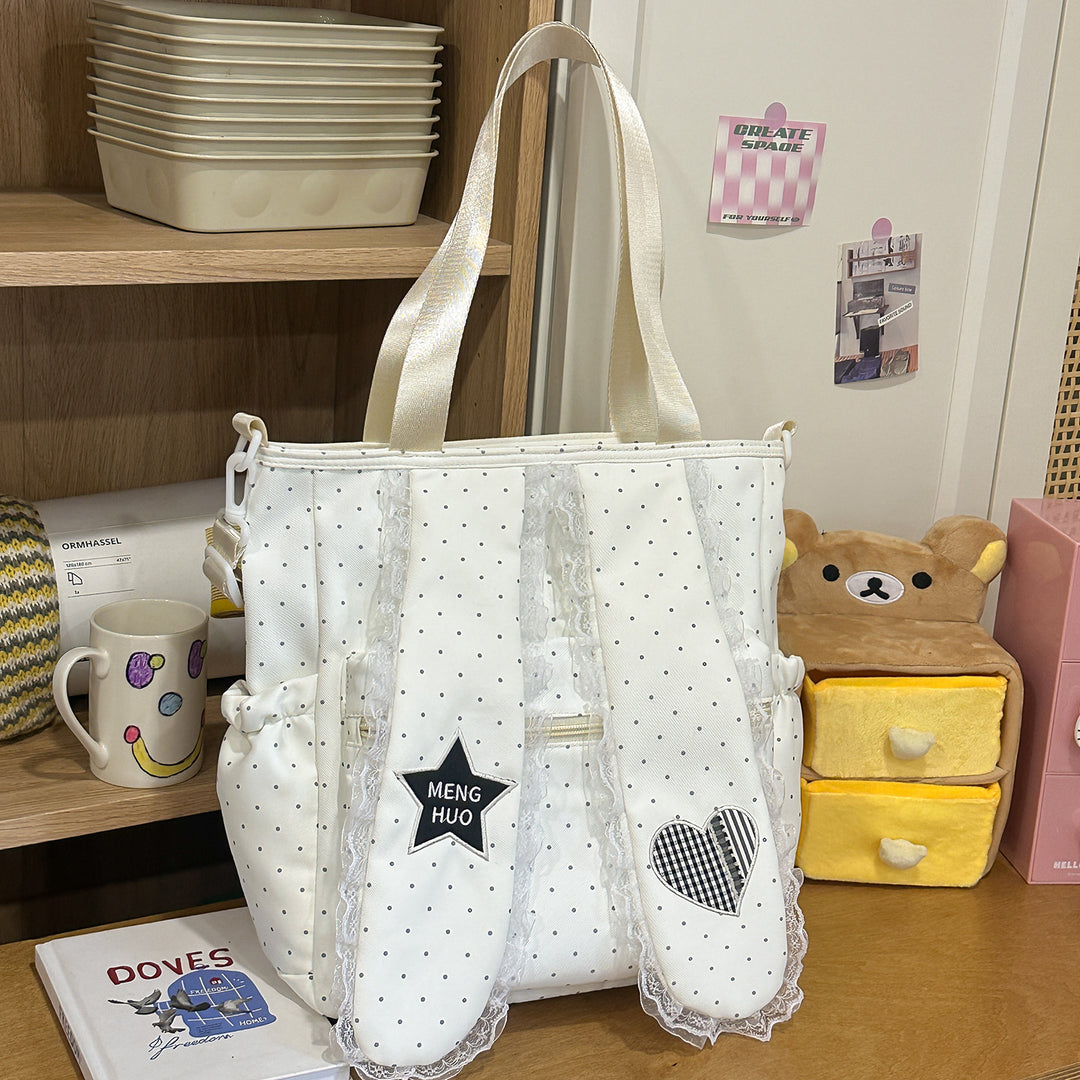 Verspielter dekorativer Patchwork-Rucksack Karnz