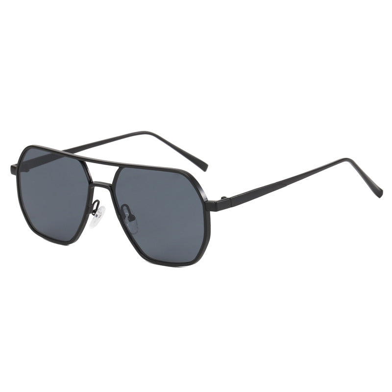 Damen trendige Sonnenbrille mit modernem Geometrie-Rahmen Karnz
