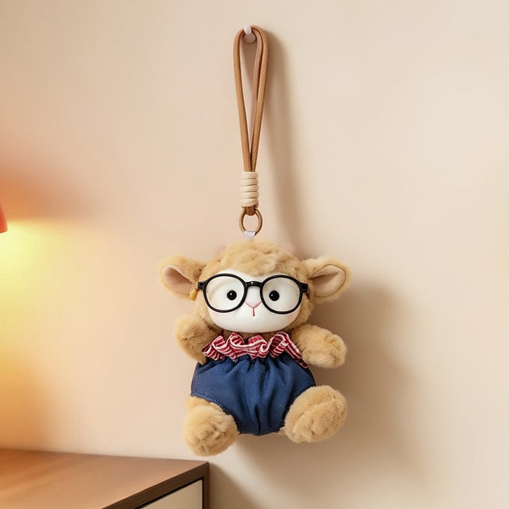Plüsch Ram Doll Bag Charm Anhänger Schlüsselanhänger mit Kleid und Schlaufe Karnz