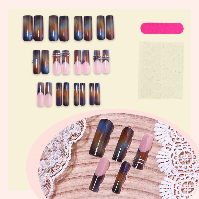 Ombre Press-On Nails Set Karnz