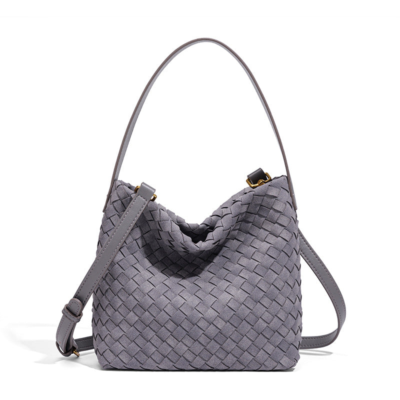 Texturierte vegane Leder-Crossbody-Tasche Karnz