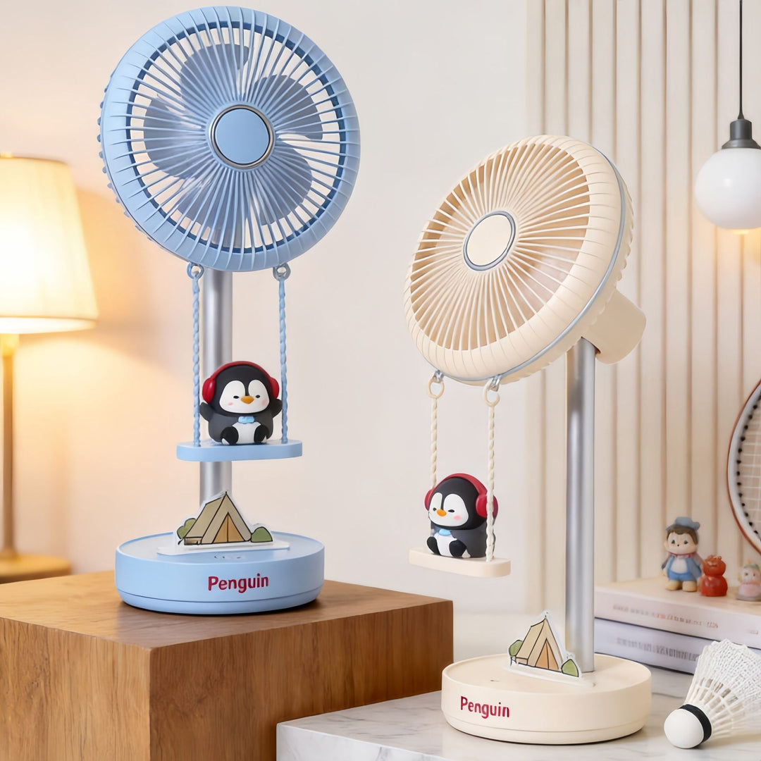 Damen Tischventilator im verspielten Pinguin-Design Karnz