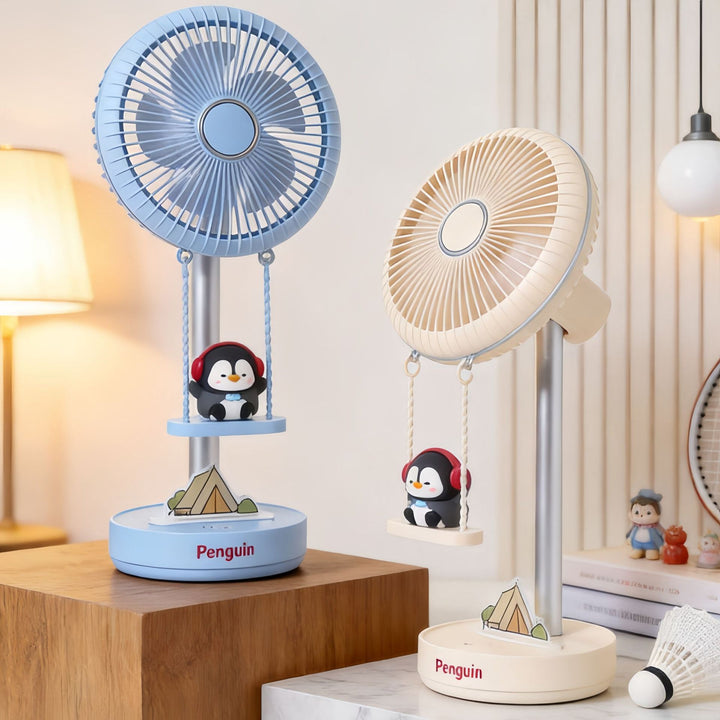 Damen Tischventilator im verspielten Pinguin-Design Karnz