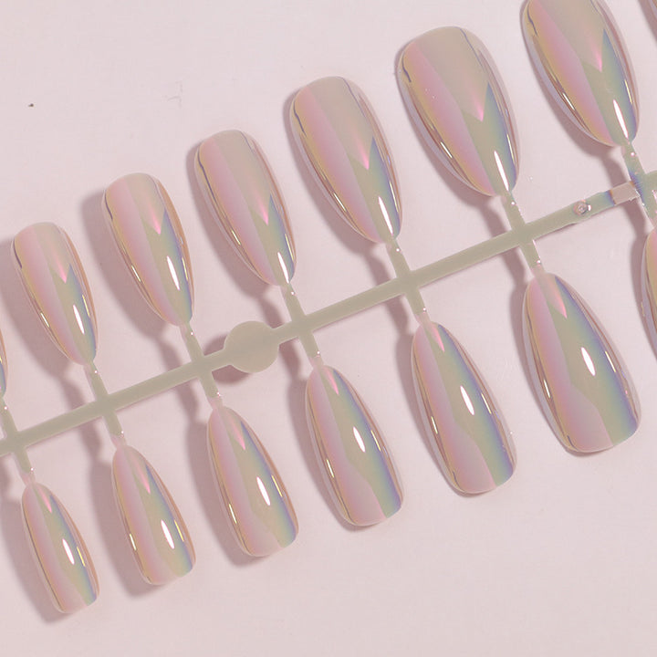 Iridescent Press-On Nail Tips Karnz