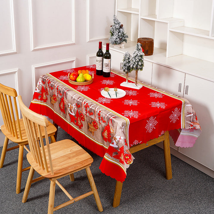 Festliche Tischdecke mit weihnachtlichem Motiv Karnz