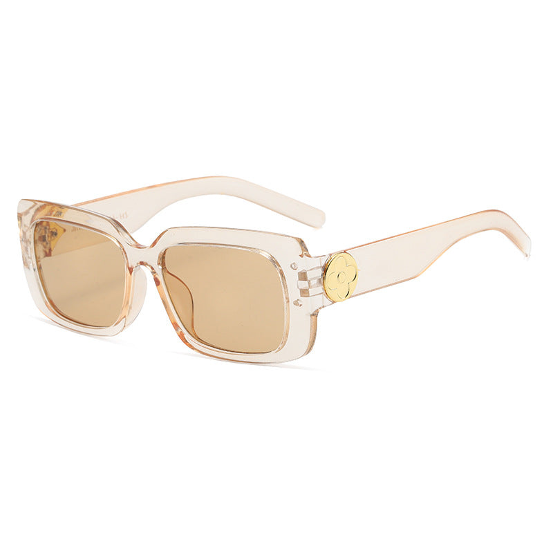 Damen Oversized Sonnenbrille mit luxuriösem transparenten Rahmen Karnz