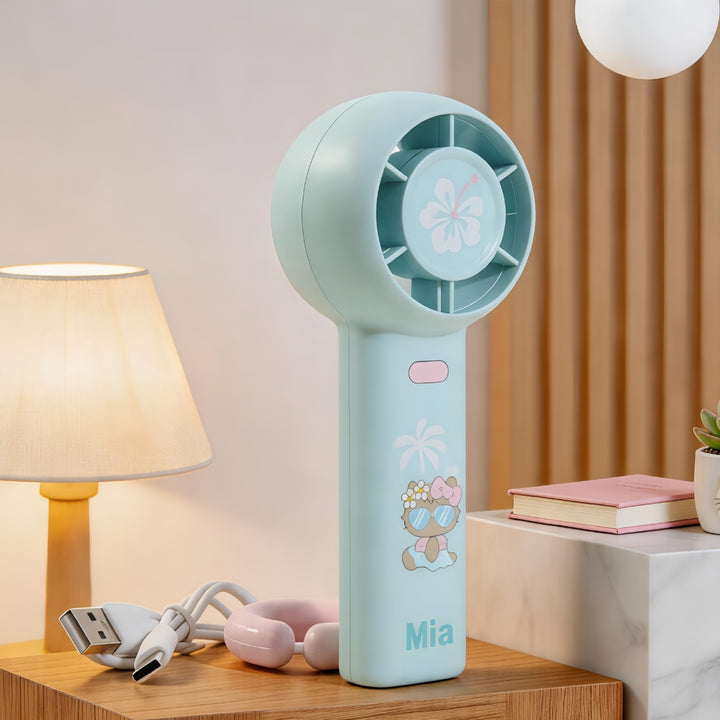 Damen Tragbarer Mini-Handventilator mit kinderfreundlichem Design Karnz