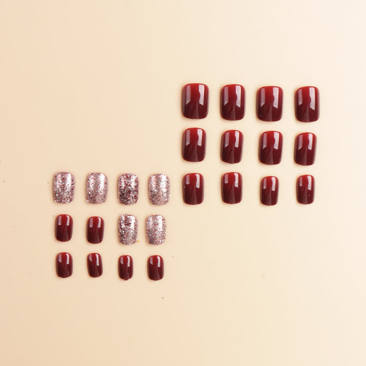 Glänzender Gel Press-On Nagel Set Karnz