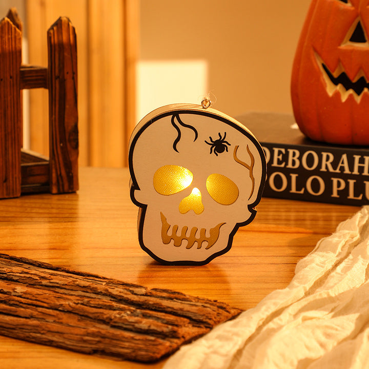 Gruselige LED-Kerze im Totenkopf-Design Karnz
