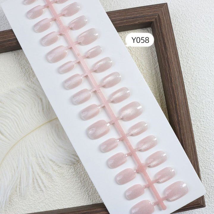 Schimmerndes Glossy Press-On Nagelset
