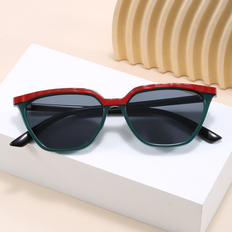 Damen moderne geometrische Sonnenbrille mit elegantem Design Karnz