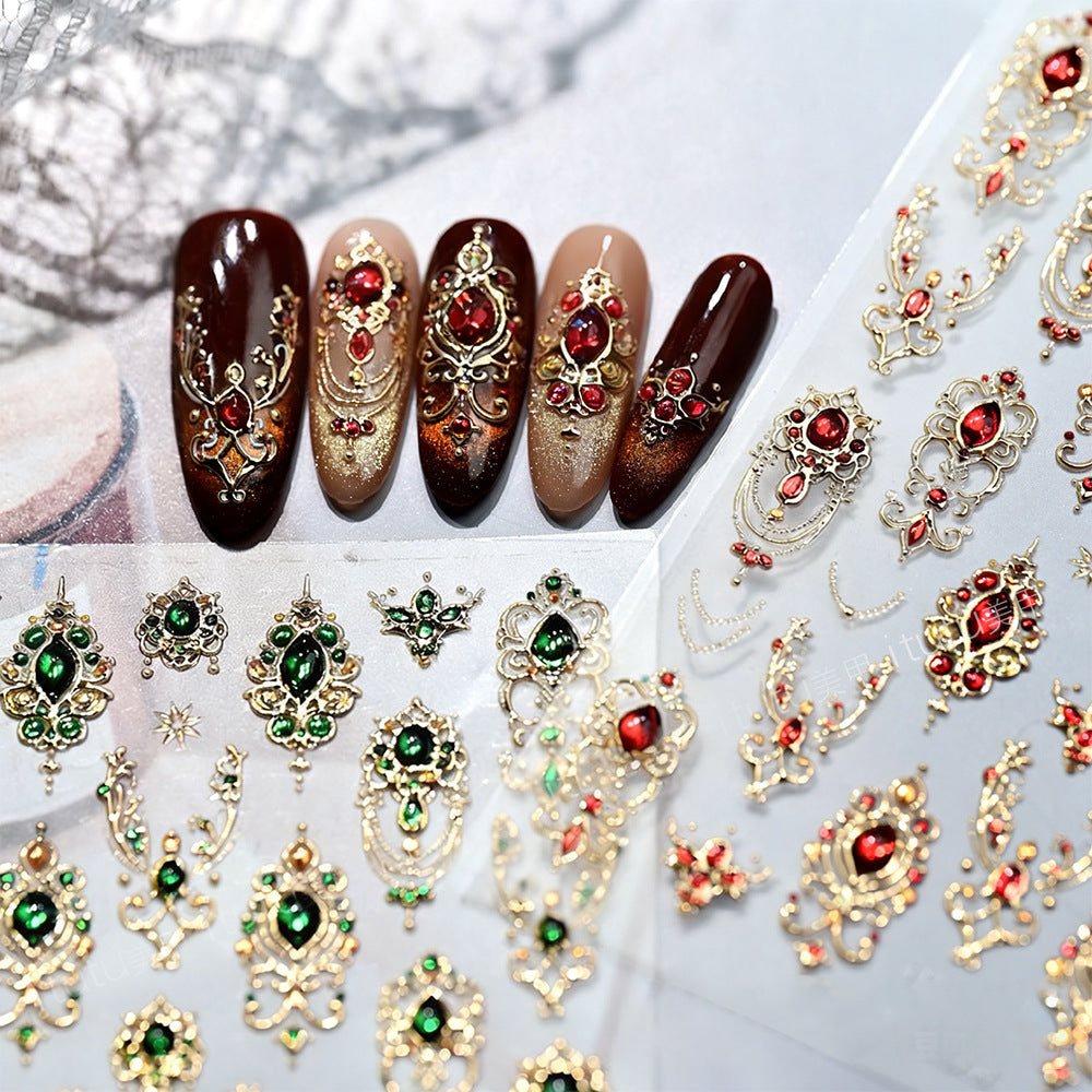 Luxuriöse Nail Art Gem Verzierung
