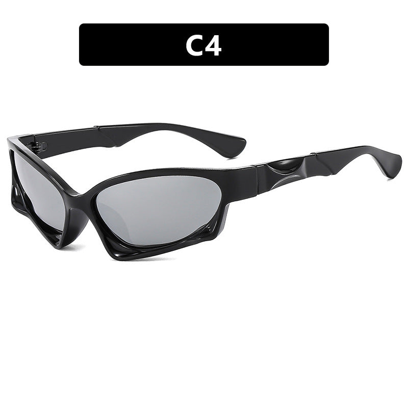 Damen sporty Sonnenbrille mit modernem, aerodynamischem Design Karnz