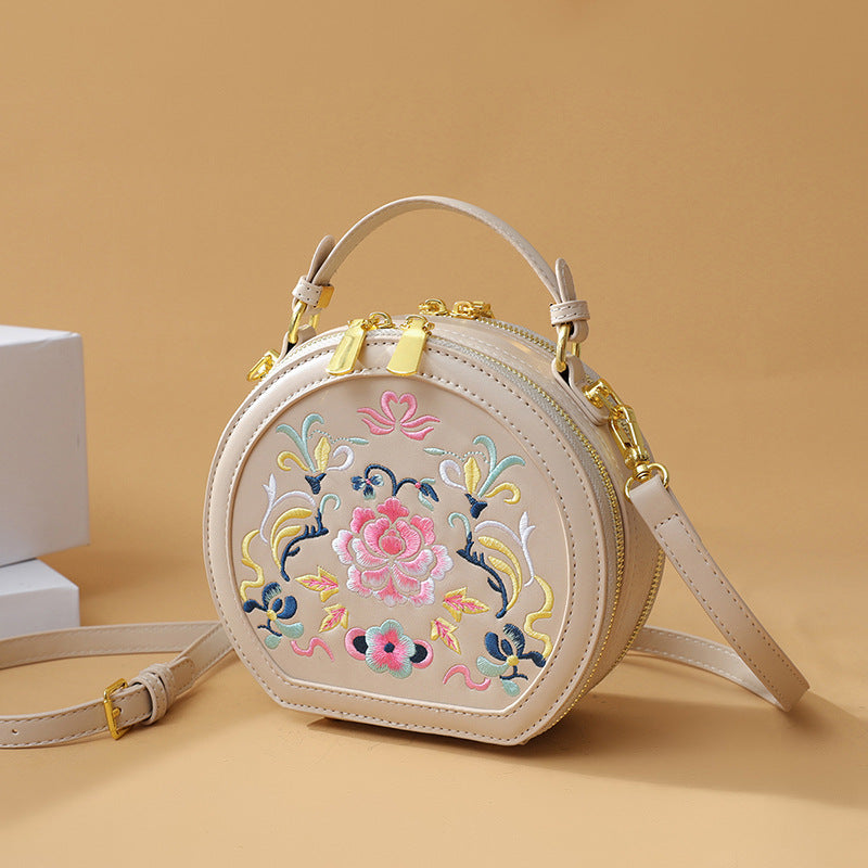 Vintage Florale Bestickte Handtasche Karnz