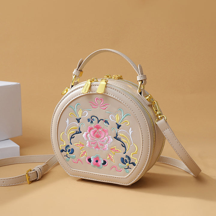 Vintage Florale Bestickte Handtasche Karnz