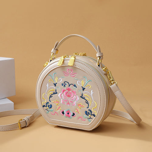 Vintage Florale Bestickte Handtasche Karnz