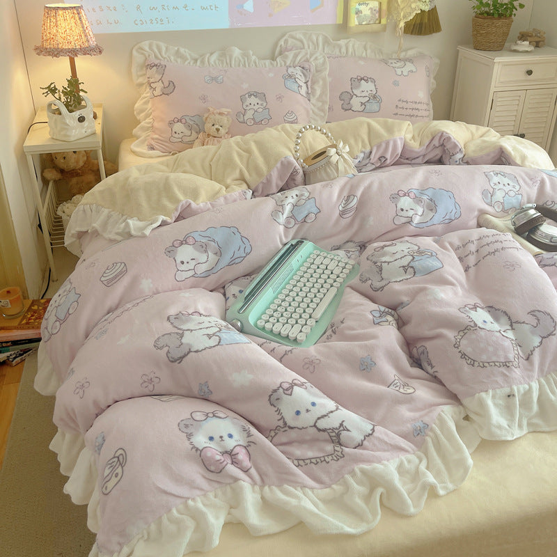 Gemütliche Plüschdecke