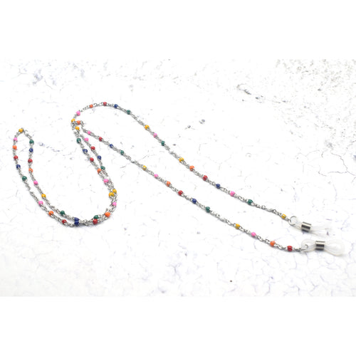 Vibrant Multi-Farbig Perlen Brillen Kette Karnz